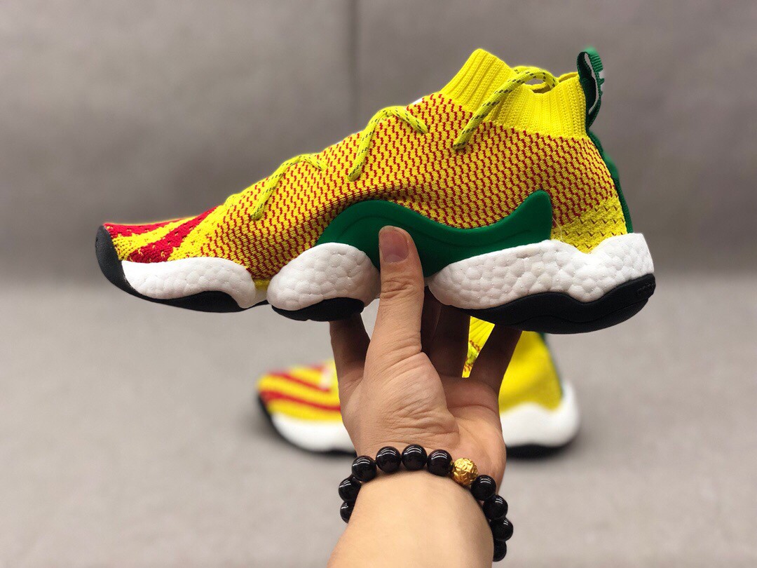2019 New Adidas Boost Basketball Shoes Yellow Red For Sale 1 1