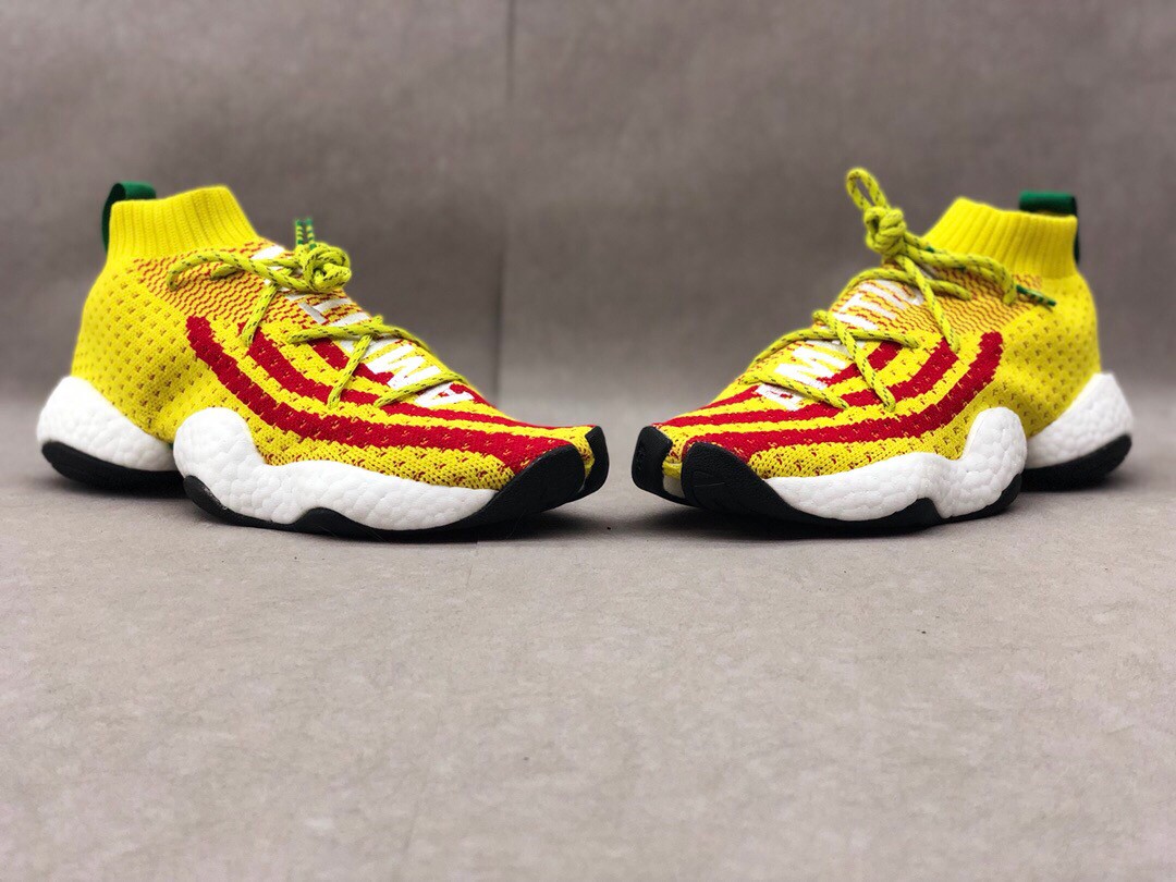 2019 New Adidas Boost Basketball Shoes Yellow Red For Sale 1 1