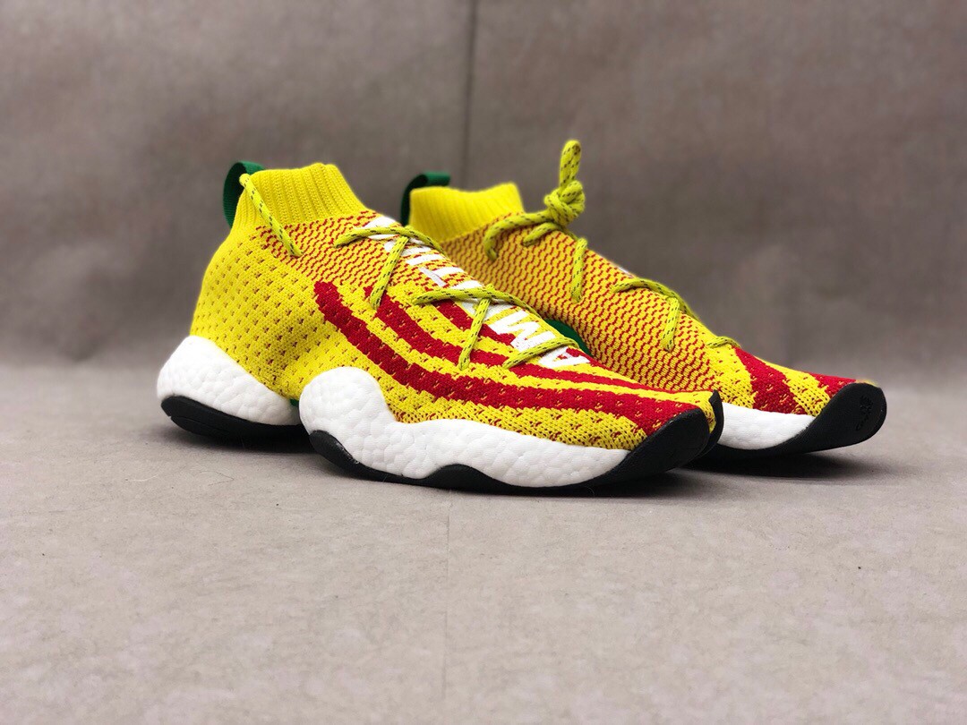 2019 New Adidas Boost Basketball Shoes Yellow Red For Sale 1 1