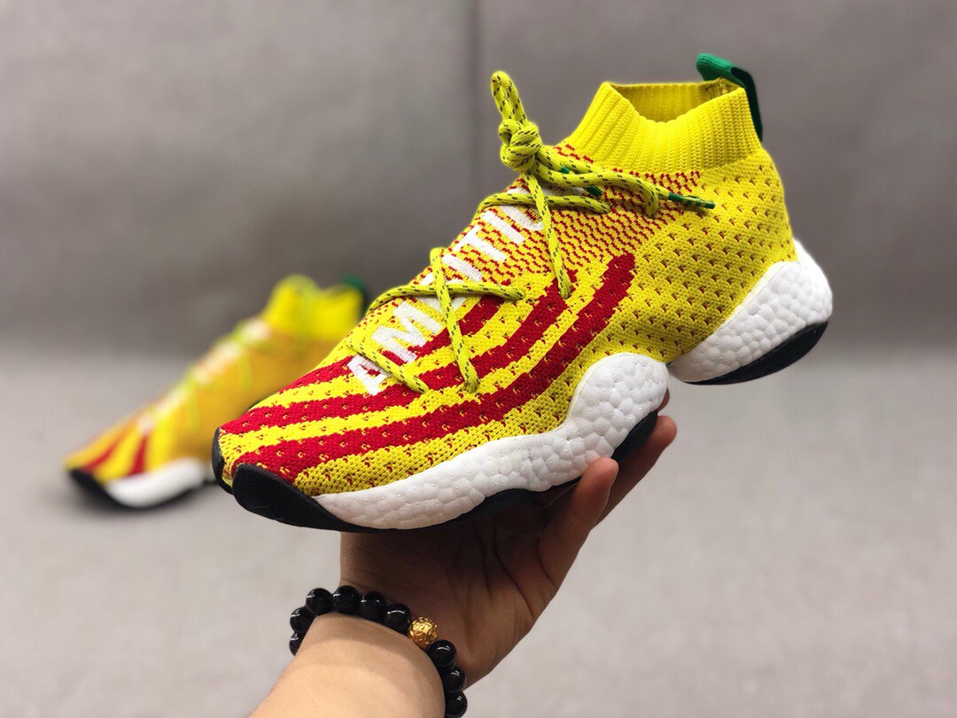 2019 New Adidas Boost Basketball Shoes Yellow Red For Sale 1 1