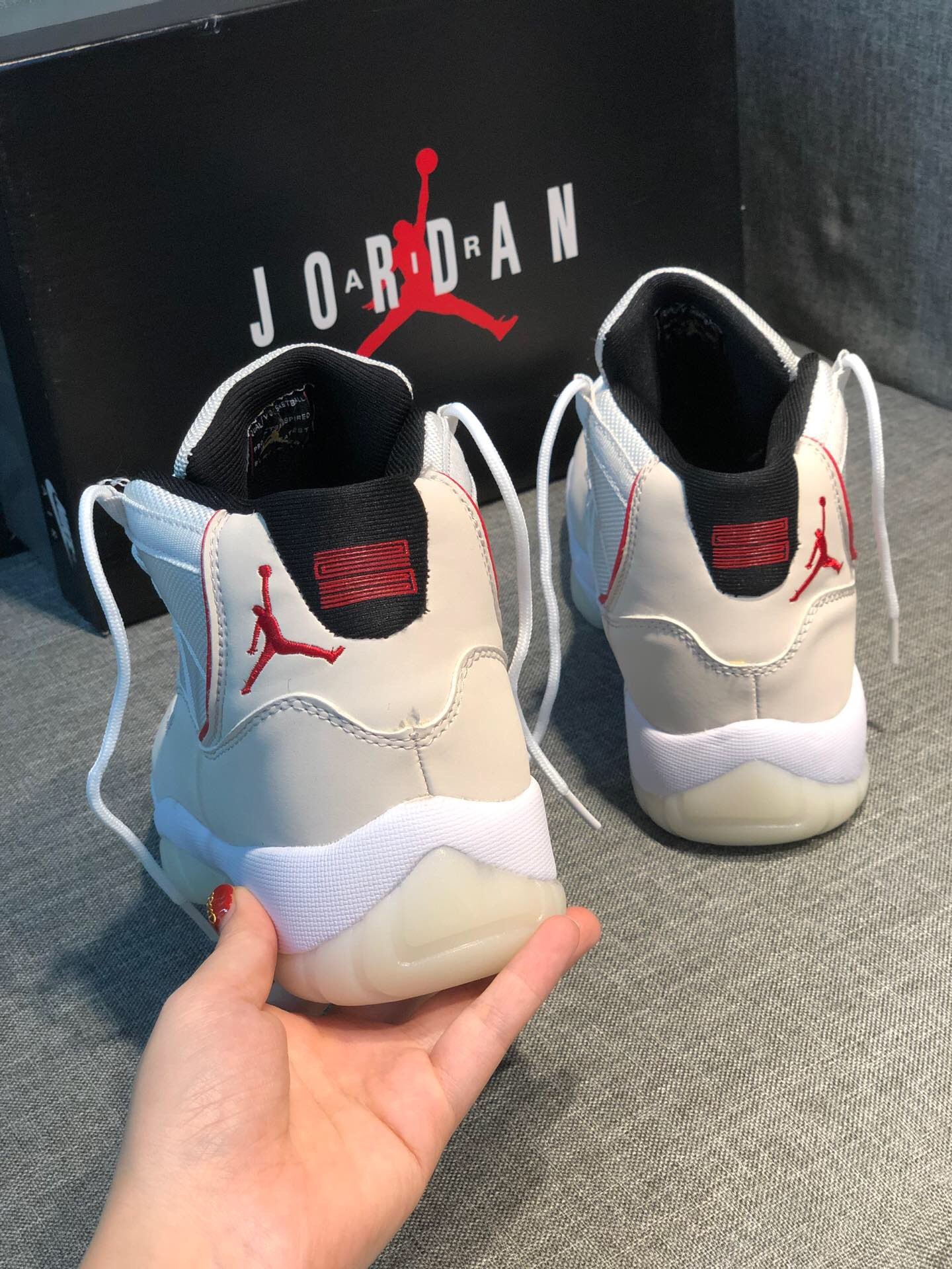 2019 New Air Jordan Retro 11 AJ White Sports Shoes Mens