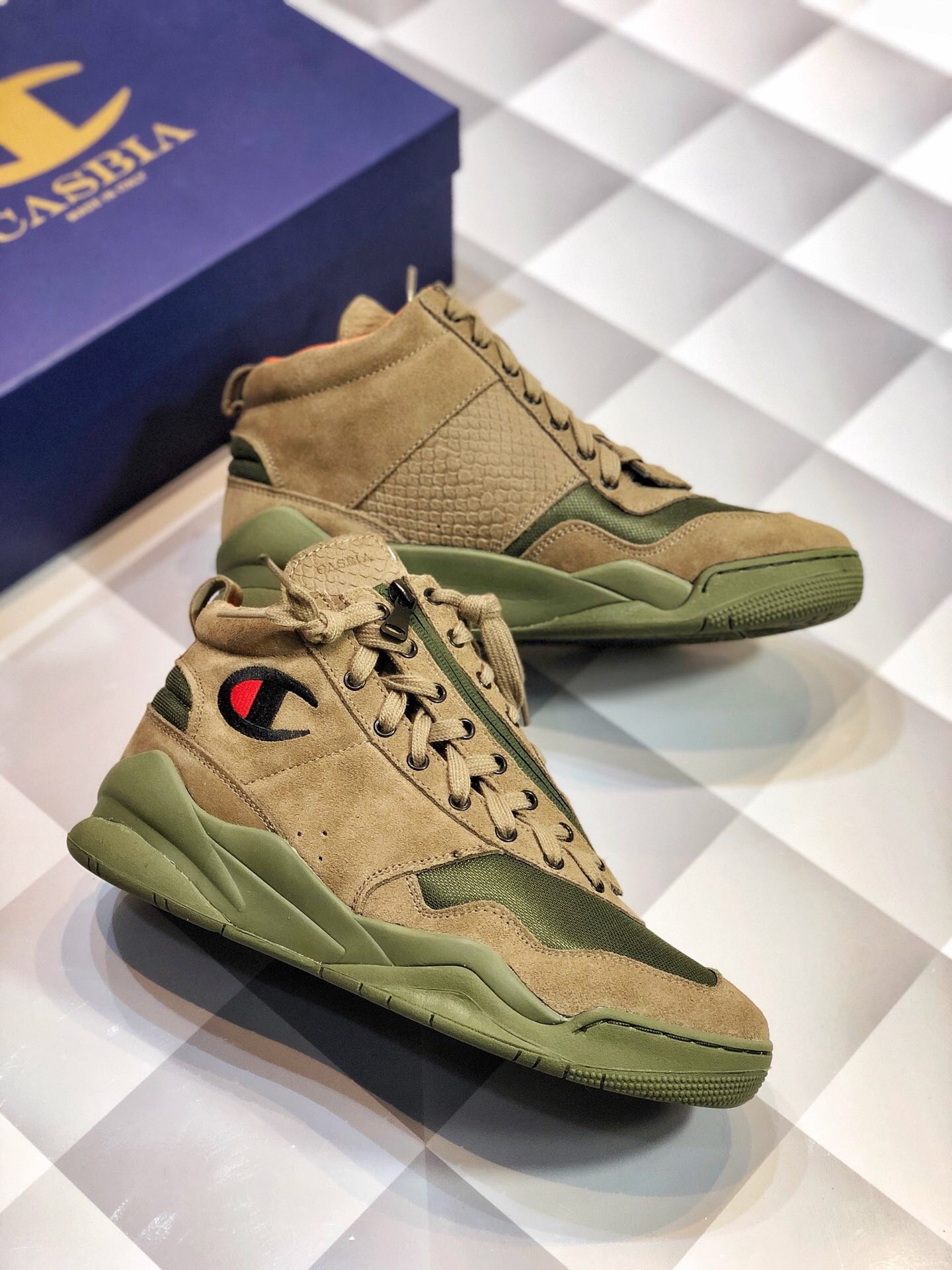 champion shoes green