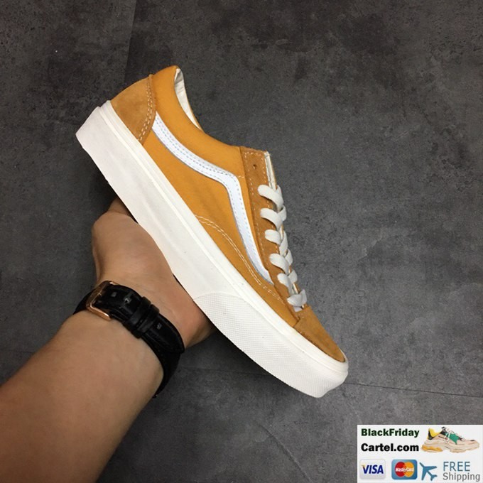 gold suede vans