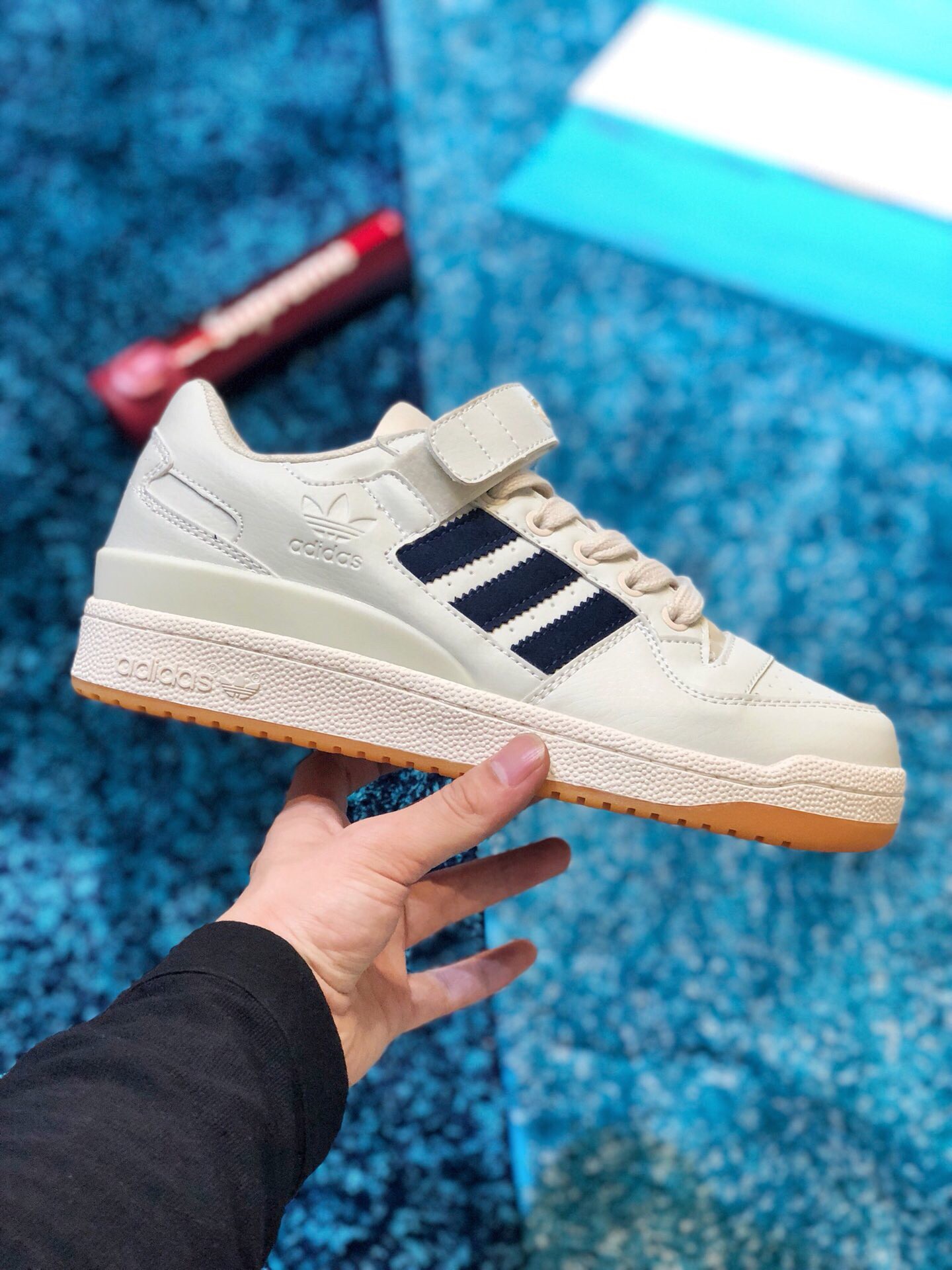 2019 New Adidas Forum Mid Men S Casual Shoes White Leather Dark