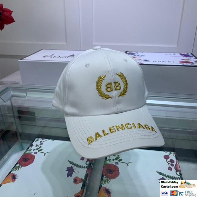 balenciaga white baseball cap