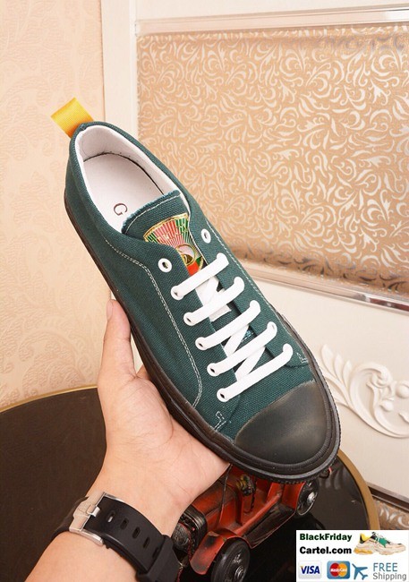 2019 New Gucci 2019 New Men S Yellow Driving Casual Canvas Shoes 1