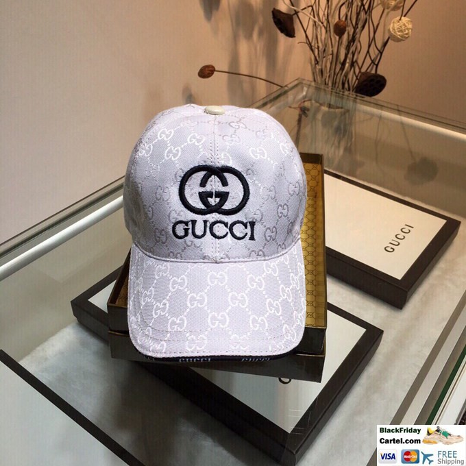 gucci white baseball cap