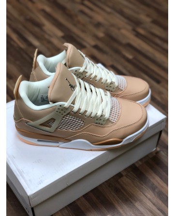 Air Jordan 4 AJ 4 Low Basketball Shoes with Khaki Upper