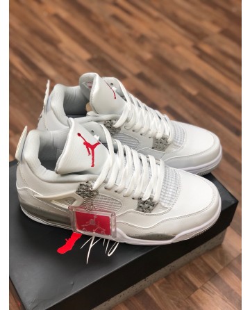 Air Jordan AJ4 Men Running Shoes Low White Upper