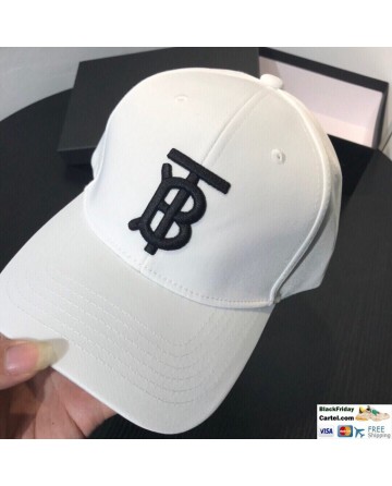 white burberry hat