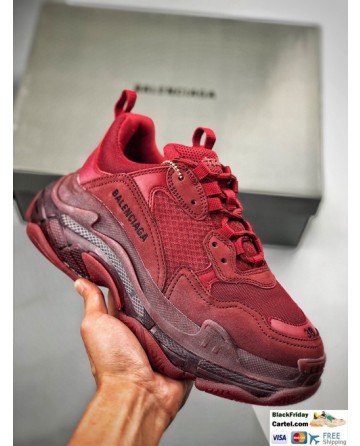 High Quality Balenciaga Triple S Sneakers Red Online