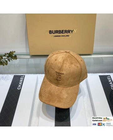 Hot Sale Burberry Velvet Baseball Cap For Men and Women