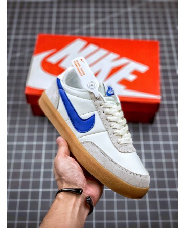 J.Crew x Nike Killshot 2 Leather Shoes Blue Swoosh Logo Low