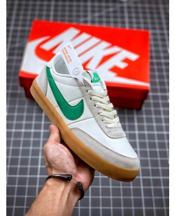 J Crew x Nike Killshot 2 Leather Shoes Green Swoosh Logo