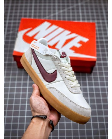 J Crew x Nike Killshot 2 Leather Shoes Wine red Swoosh Logo