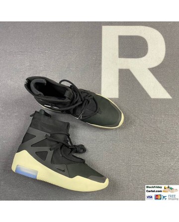 Nike Air Fear of God 1 Black & White Men's Shoes