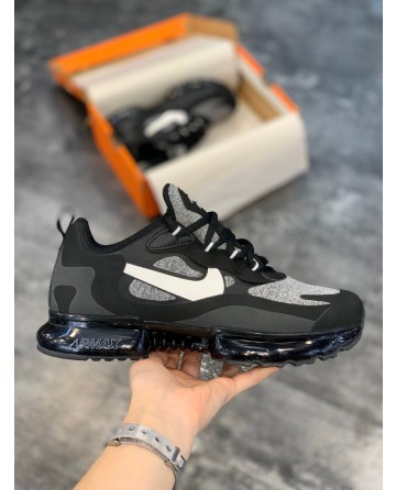 Nike Air Max 270 React Bauhaus 270 V2 Black Shoes & White Logo