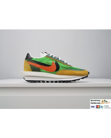 Nike Air Zoom Spiridon Cage 2 Stussy Shoes Green & Yellow & Orange