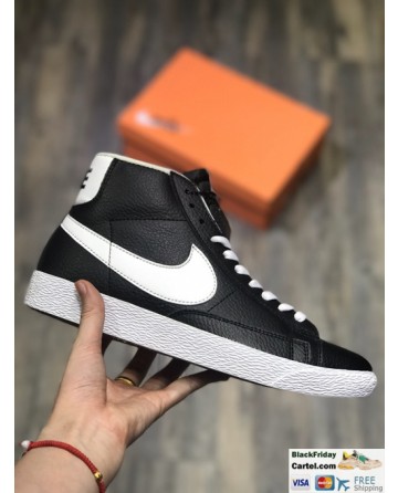 Nike Blazer Retro Black Shoes High 