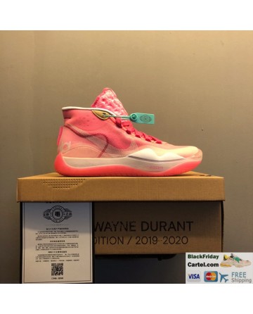Nike Zoom KD 12 Summer Basketball Shoes Pink Running Shoes