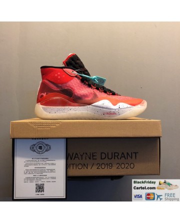 Nike Zoom KD 12 Summer Basketball Shoes Red Running Shoes
