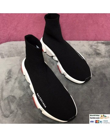 black and red balenciaga socks