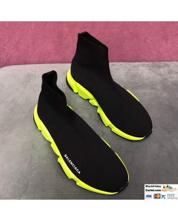 balenciaga sneakers black and green